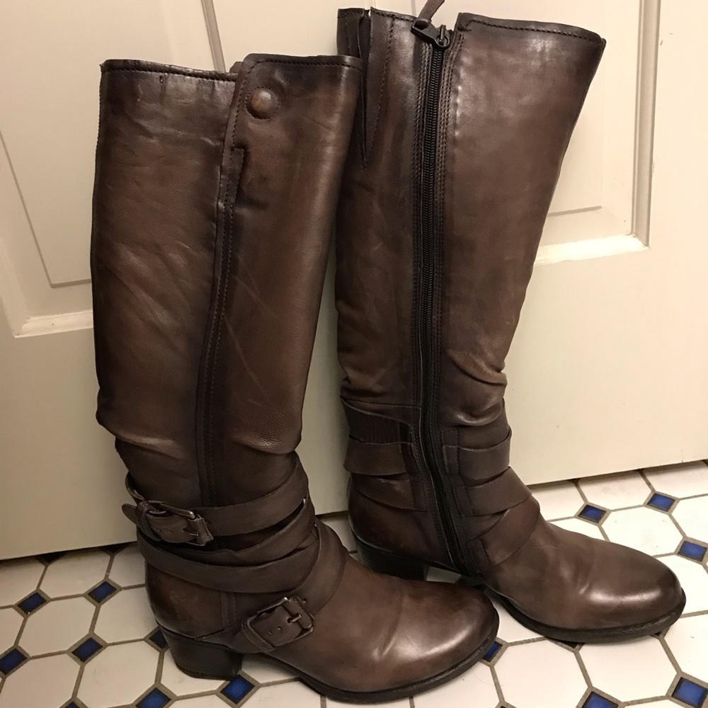 Miz Mooz Lodge Brown Leather Boots - Size 8